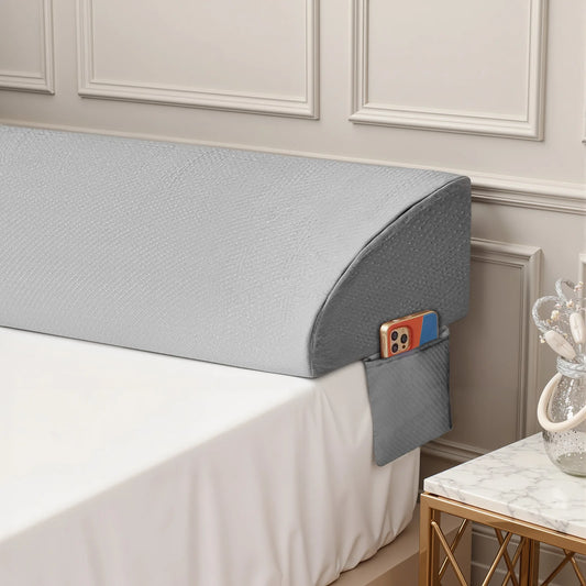JHK Ergonomic Memory Foam Headboard Wedge Pillow With Cooling Cover