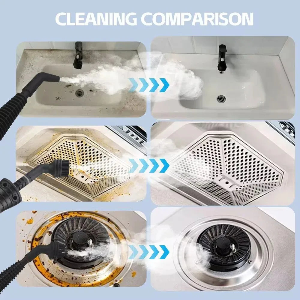 Handheld High Temperature Steam Cleaner for Kitchen Bathroom and Car Cleaning