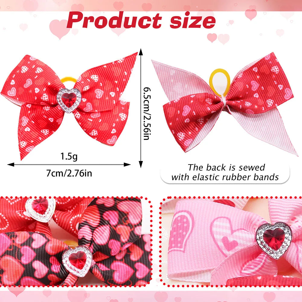 Senniea Decorative Puppy Hair Bows For Dogs And Cats