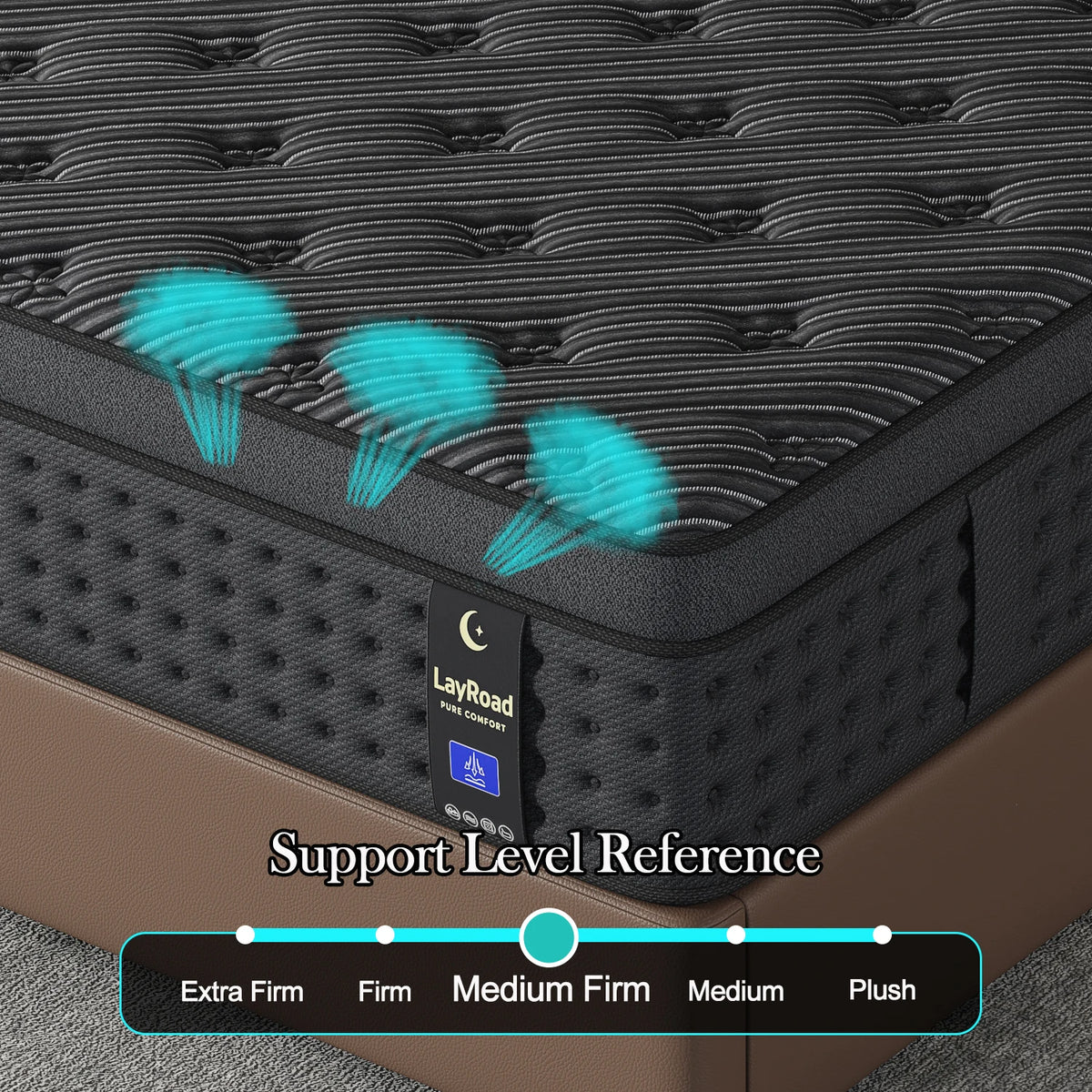 Memory Foam Pocket Spring Mattress Combines Gel For Pressure Relief