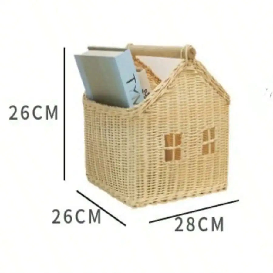 Handcrafted Bamboo Vine Woven Desktop Storage Basket