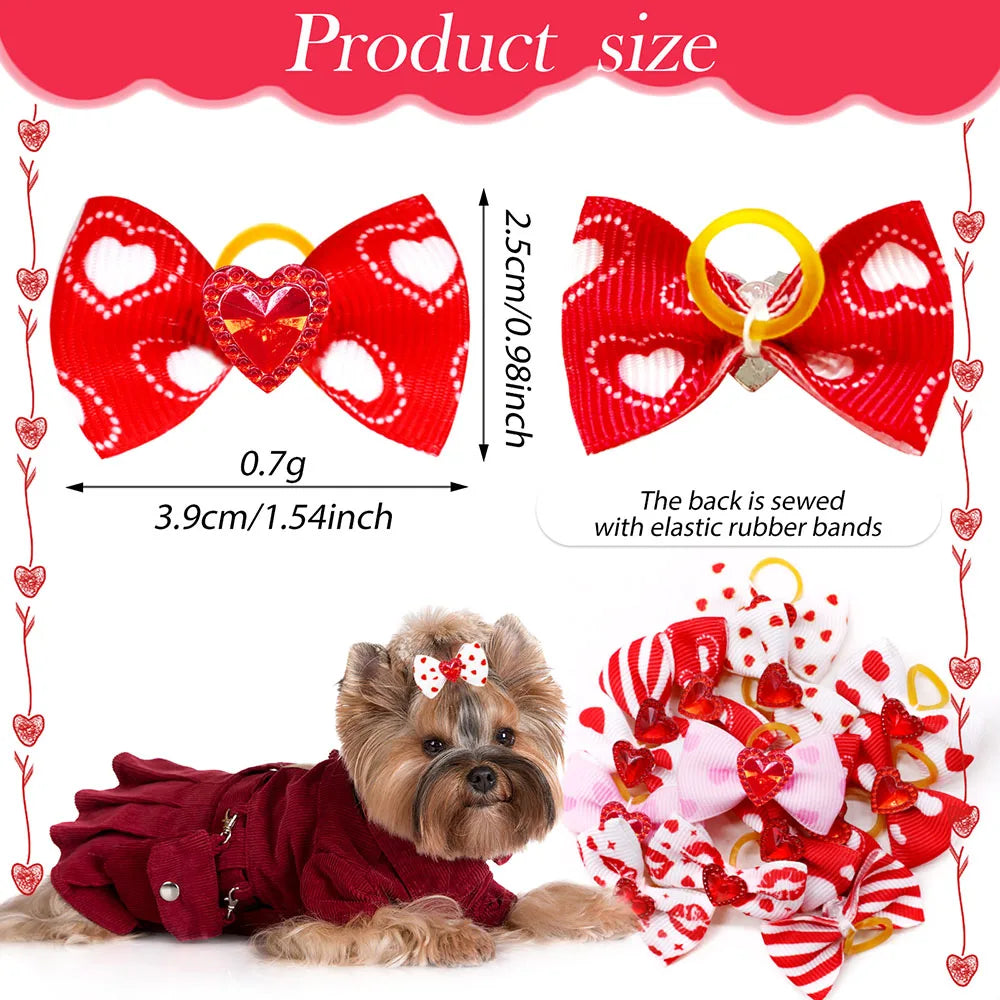 Senniea Decorative Puppy Hair Bows For Dogs And Cats