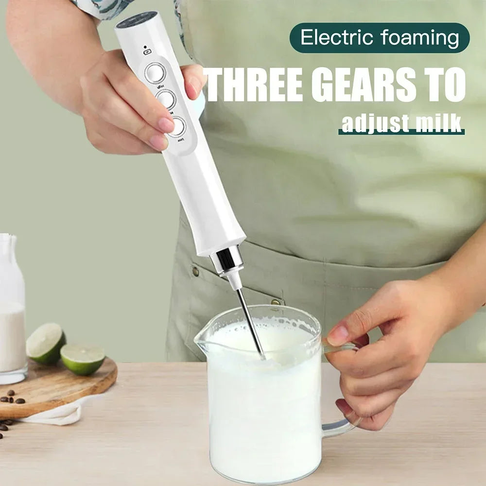 Stonego Rechargeable Milk Frother Handheld Electric Foam Maker