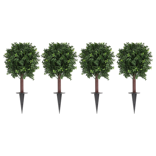 Premium Artificial Boxwood Topiary Ball Trees For Outdoor Gardens