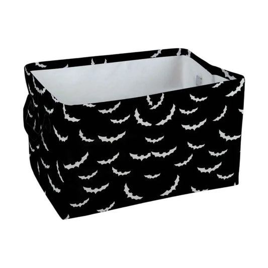 Bamboo Frame Polyester Storage Basket For Home Organization