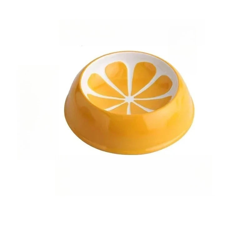 Rounded Slow Feeder Bowl For Cats And Dogs Pet Feeding