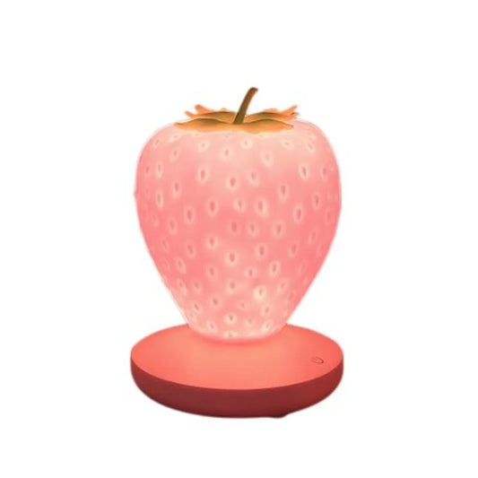 Touch Control Silicone Strawberry Night Light Rechargeable Lamp