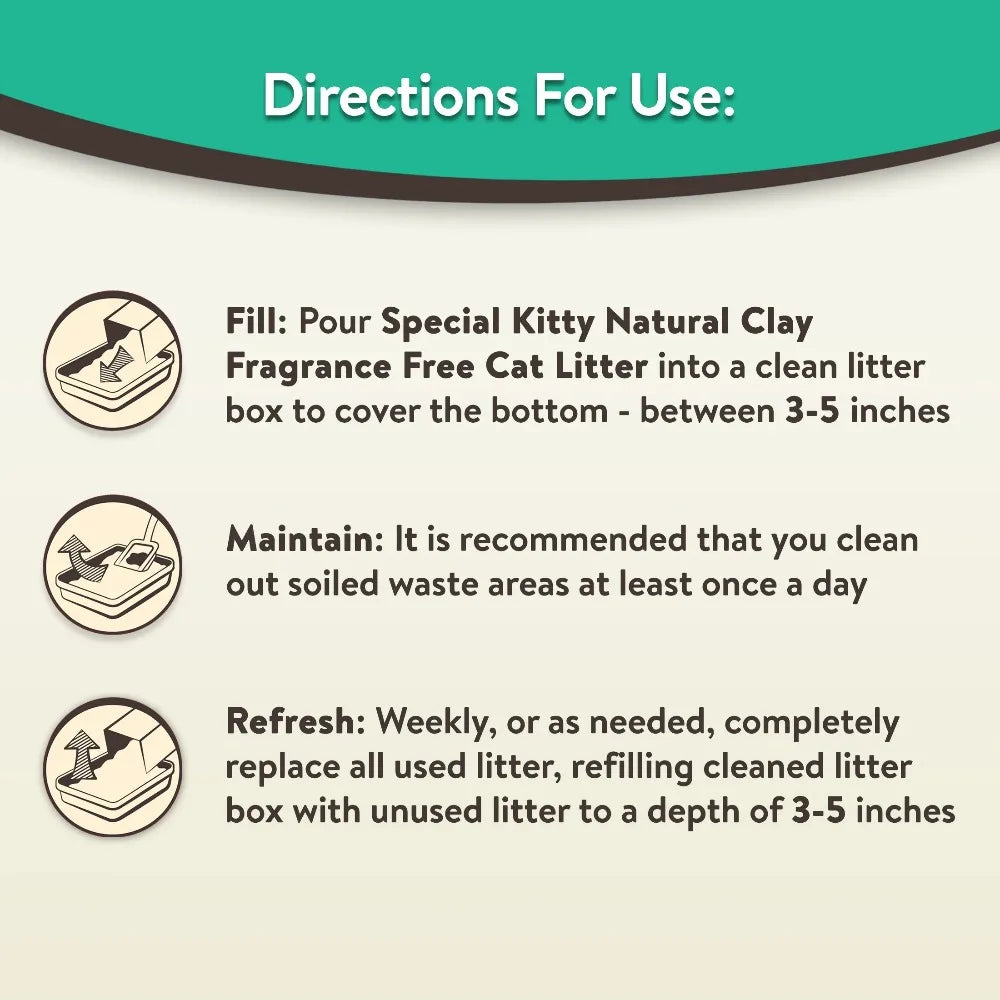 Tight Clumping Cat Litter Fresh Scent Odor Control Clay