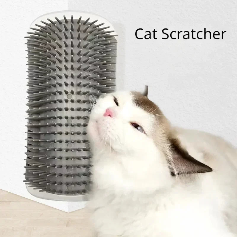 Multi Function Cat Grooming Comb With Corner Scratcher And Catnip