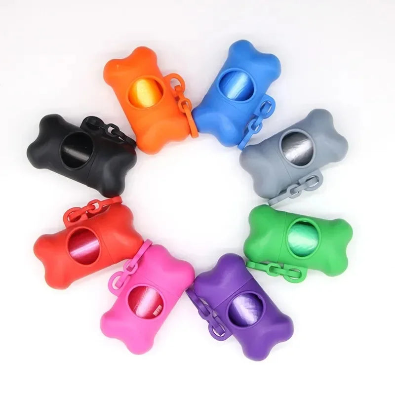 Bone Shaped Portable Pet Waste Bag Dispenser For Dogs