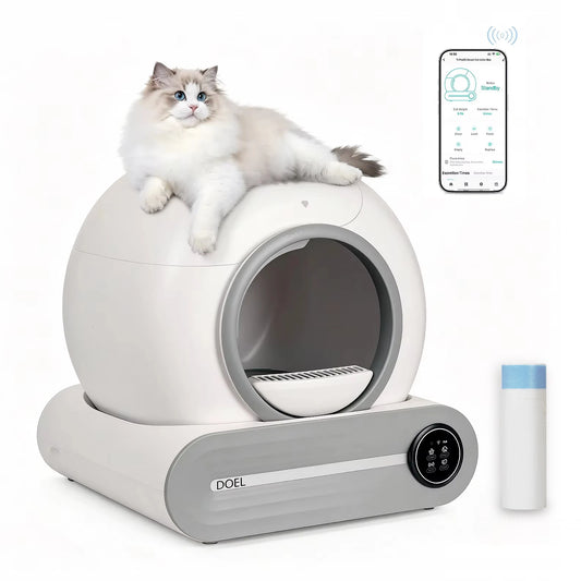 Doel Automatic Smart Cat Litter Box Featuring App Control Wifi