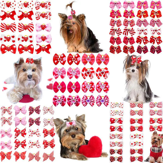 Senniea Decorative Puppy Hair Bows For Dogs And Cats