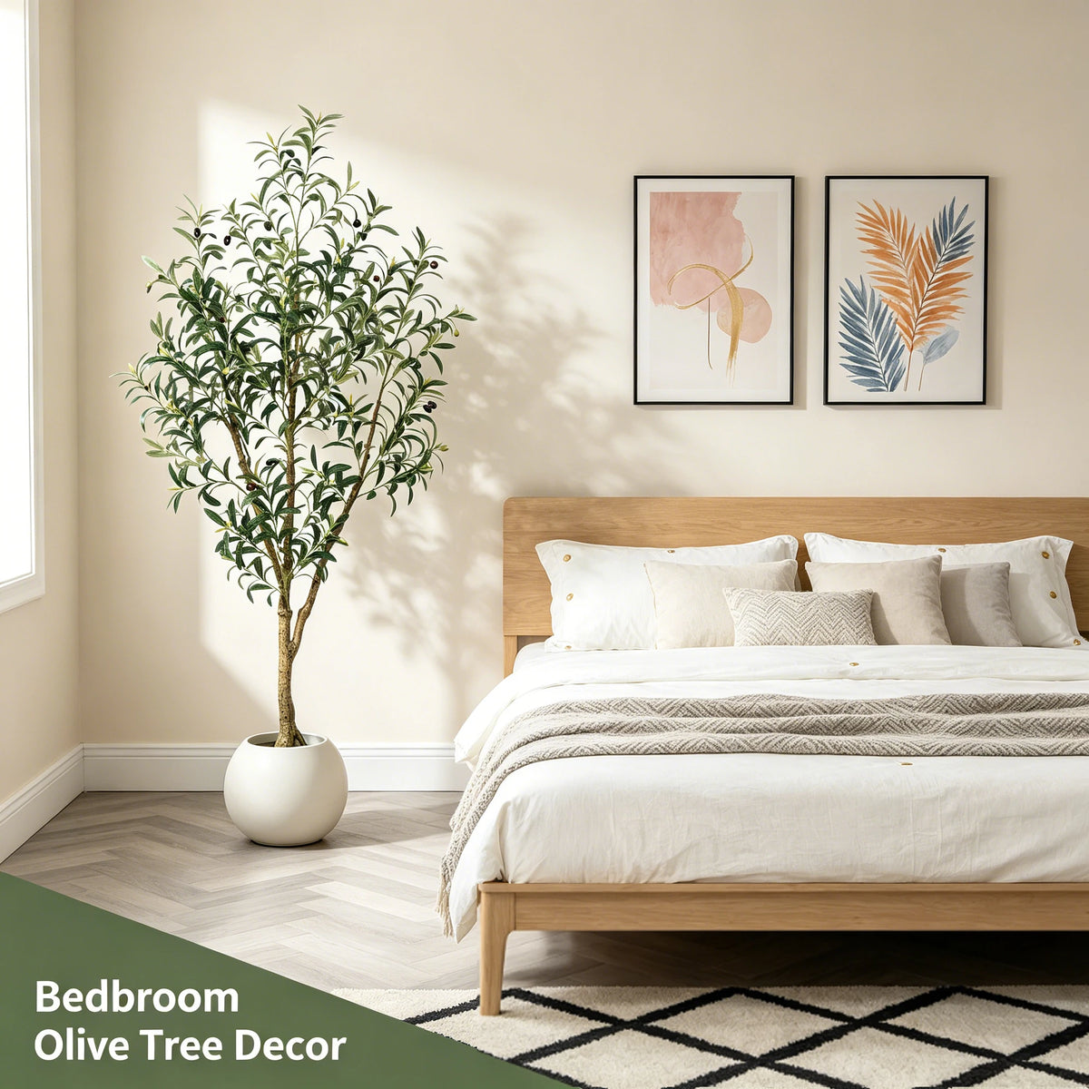Olitree Artificial Olive Tree With Indoor Pot And Lifelike Fruits