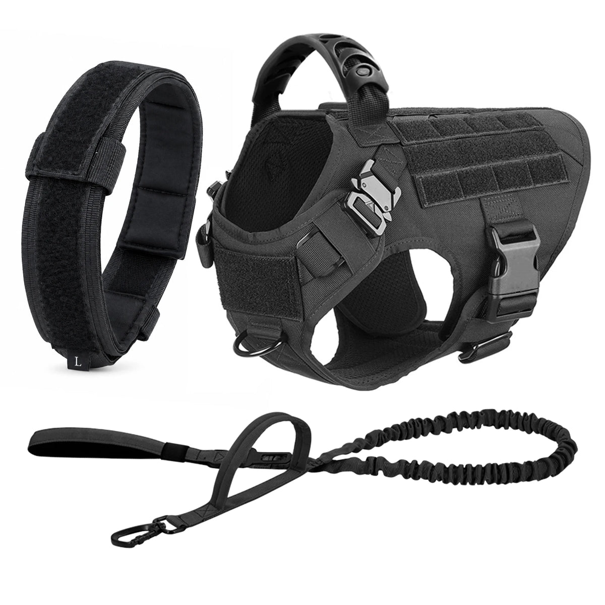 PETRAVEL Padded Dog Harness And Leash Set For Training