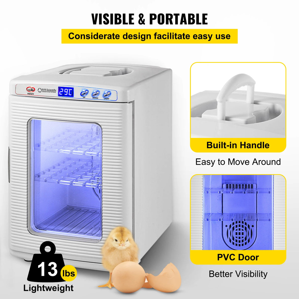 SucceBuy Automatic Reptile Egg Incubator For Laboratory Hatchery