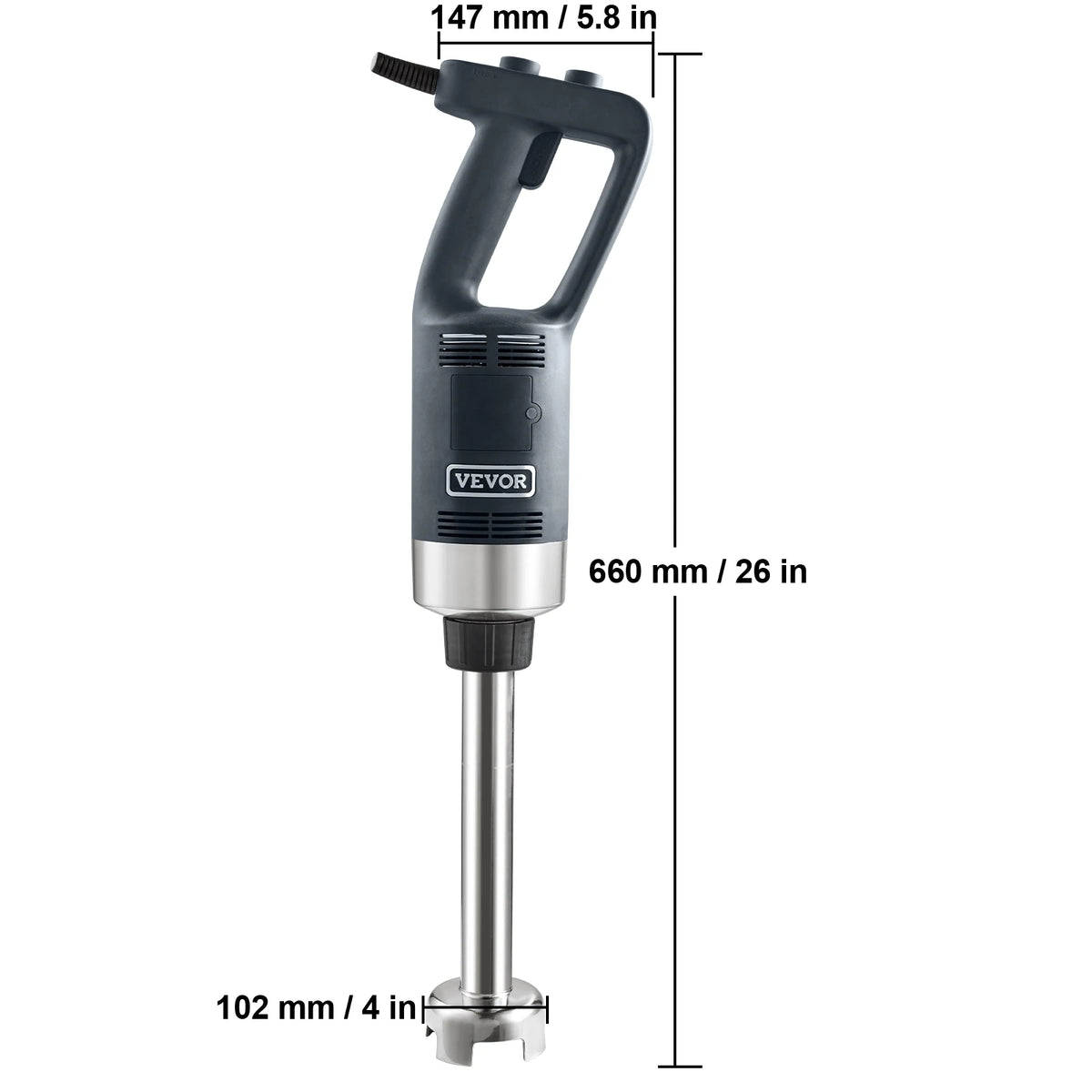 SucceBuy Commercial Immersion Blender 500 Watt Variable Speed