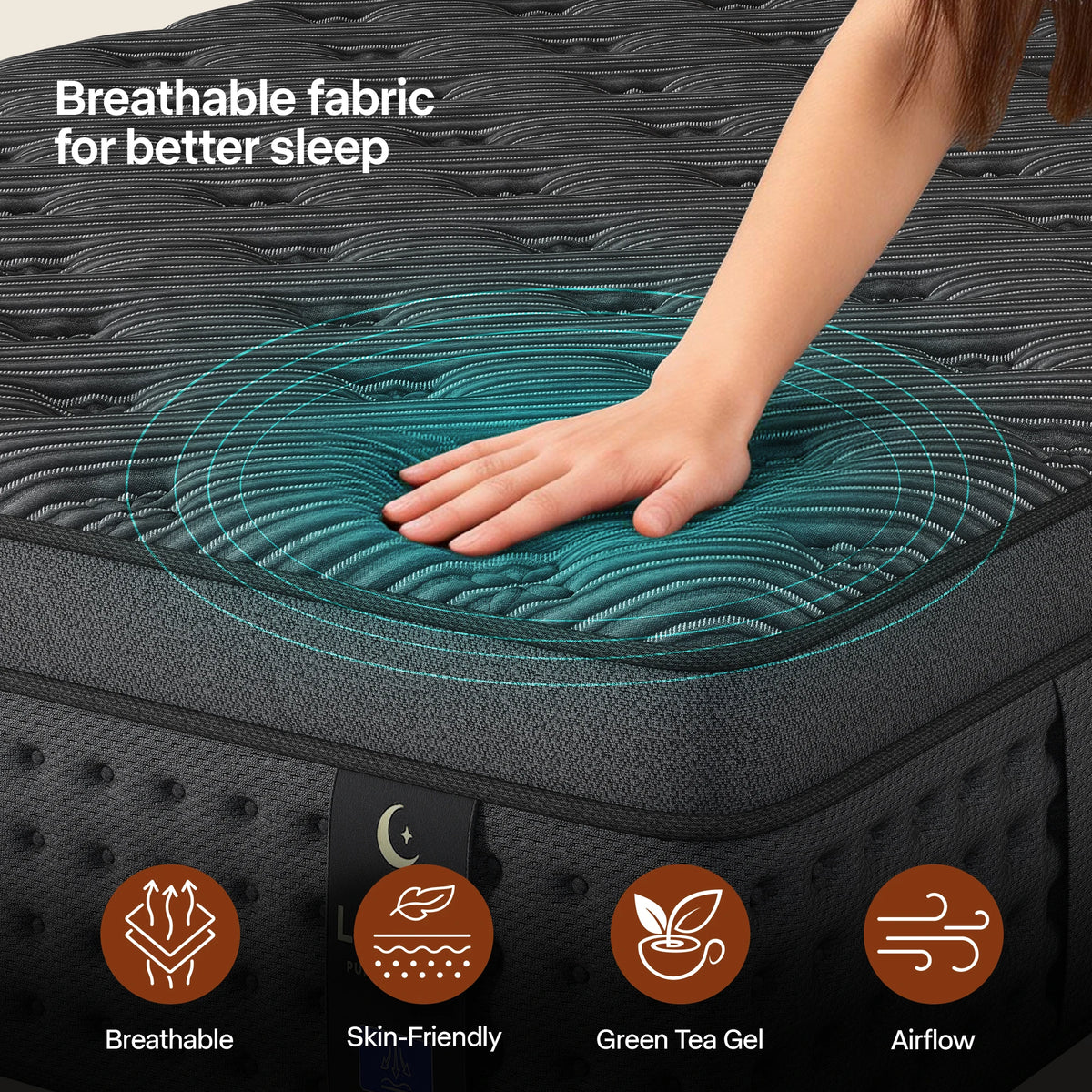 Memory Foam Pocket Spring Mattress Combines Gel For Pressure Relief