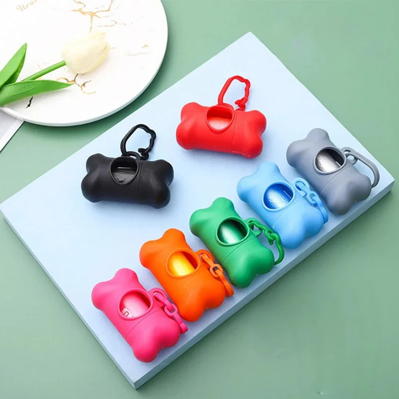 Bone Shaped Portable Pet Waste Bag Dispenser For Dogs