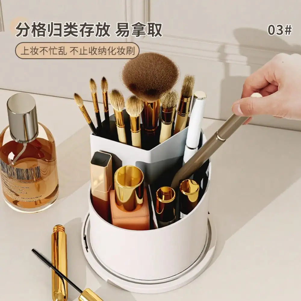 Rotating Versatile Cosmetic Makeup Brush Storage Organizer Holder