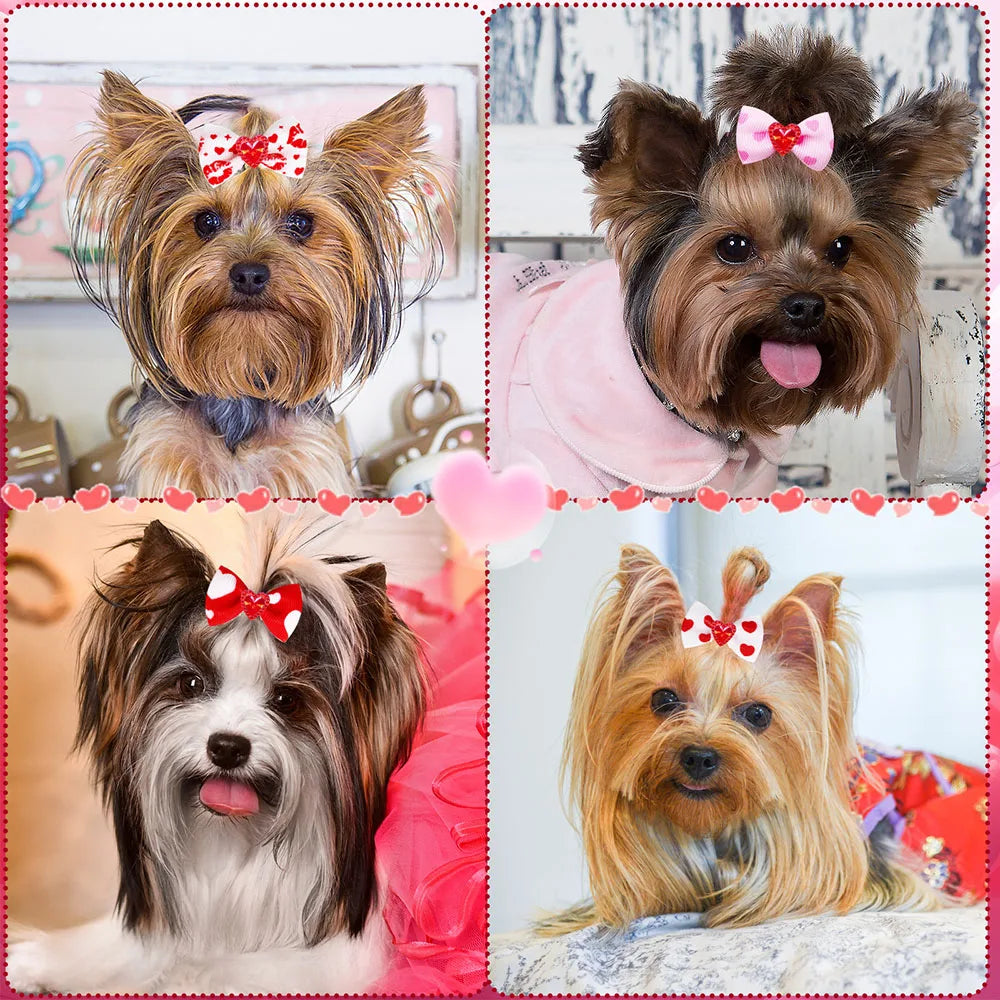 Senniea Decorative Puppy Hair Bows For Dogs And Cats