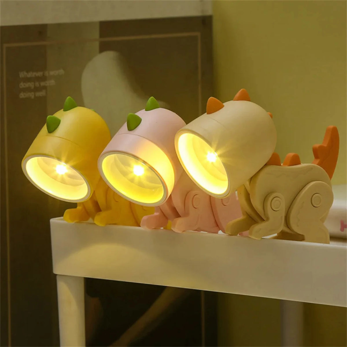 Portable Mini Solar LED Desk Lamp With Dimmable Night Light