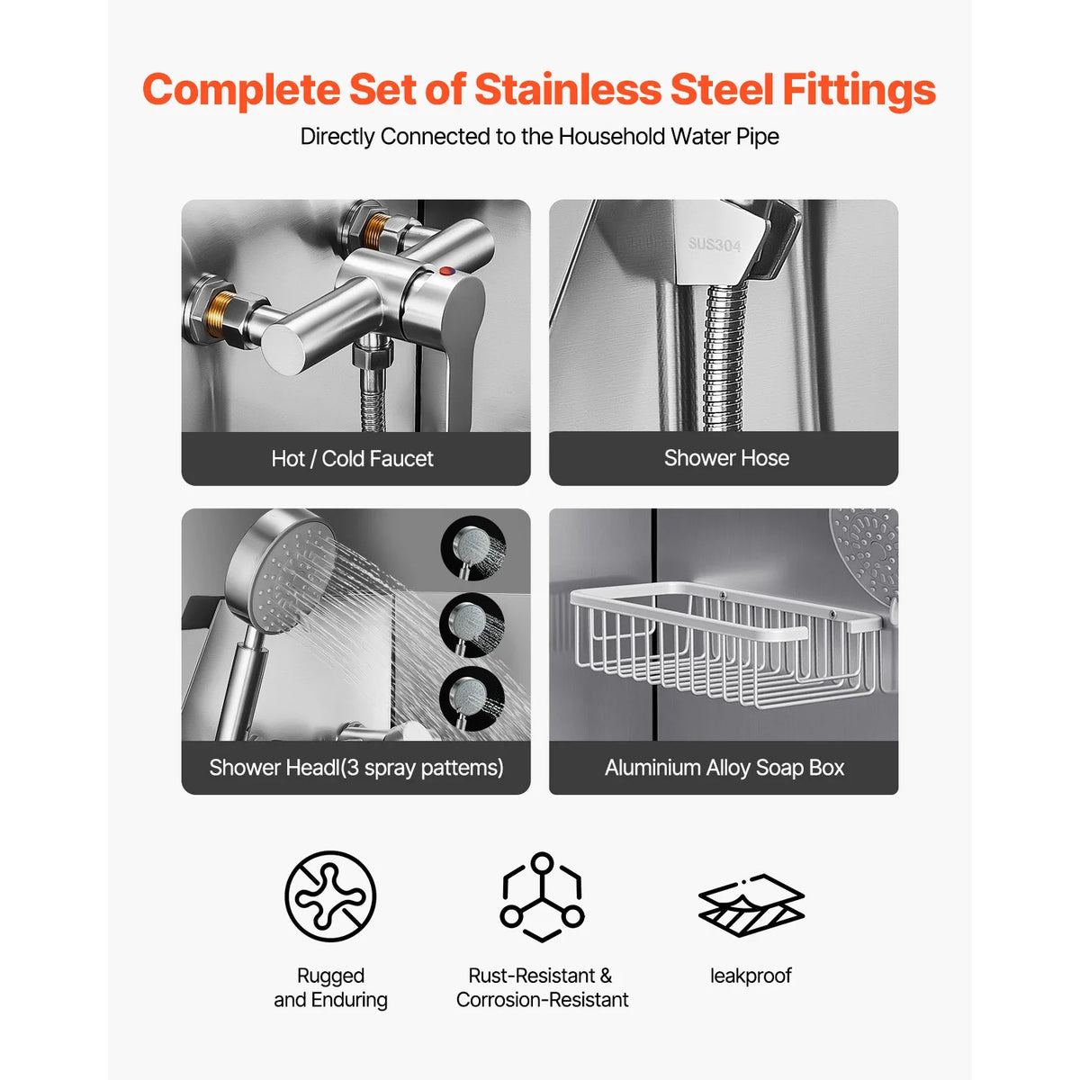 SucceBuy Stainless Steel Pet Grooming Tub With Faucet And Showerhead