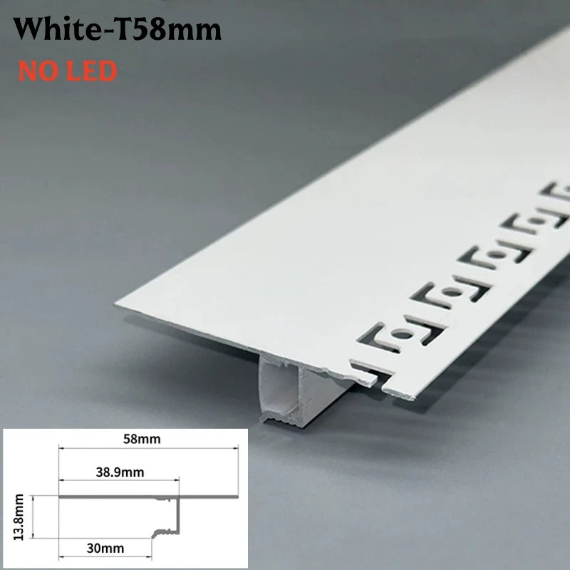 Khelse Narrow Shadow Gap LED Aluminum Ceiling Profile Channel