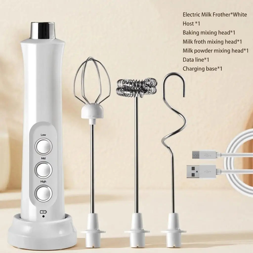 Stonego Rechargeable Milk Frother Handheld Electric Foam Maker