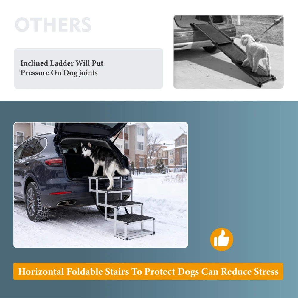 LISM Foldable Heavy Duty Pet Ramp With Non Slip Surface
