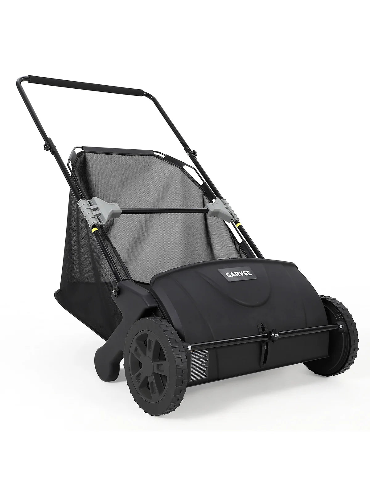 HiMiss Manual Push Lawn Leaf Sweeper For Yard Cleanup