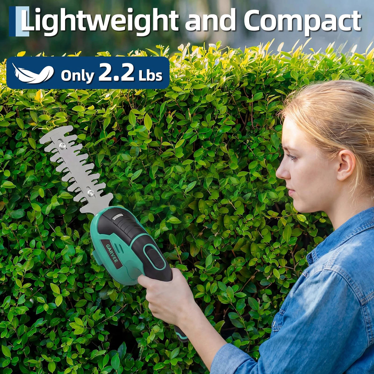 HiMISS Rechargeable 2 In 1 Cordless Grass Trimming Tool