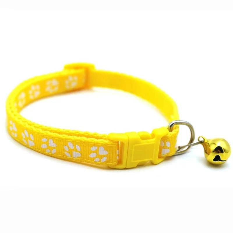 Adjustable Bell Pet Collar With Ribbon For Cats And Kittens